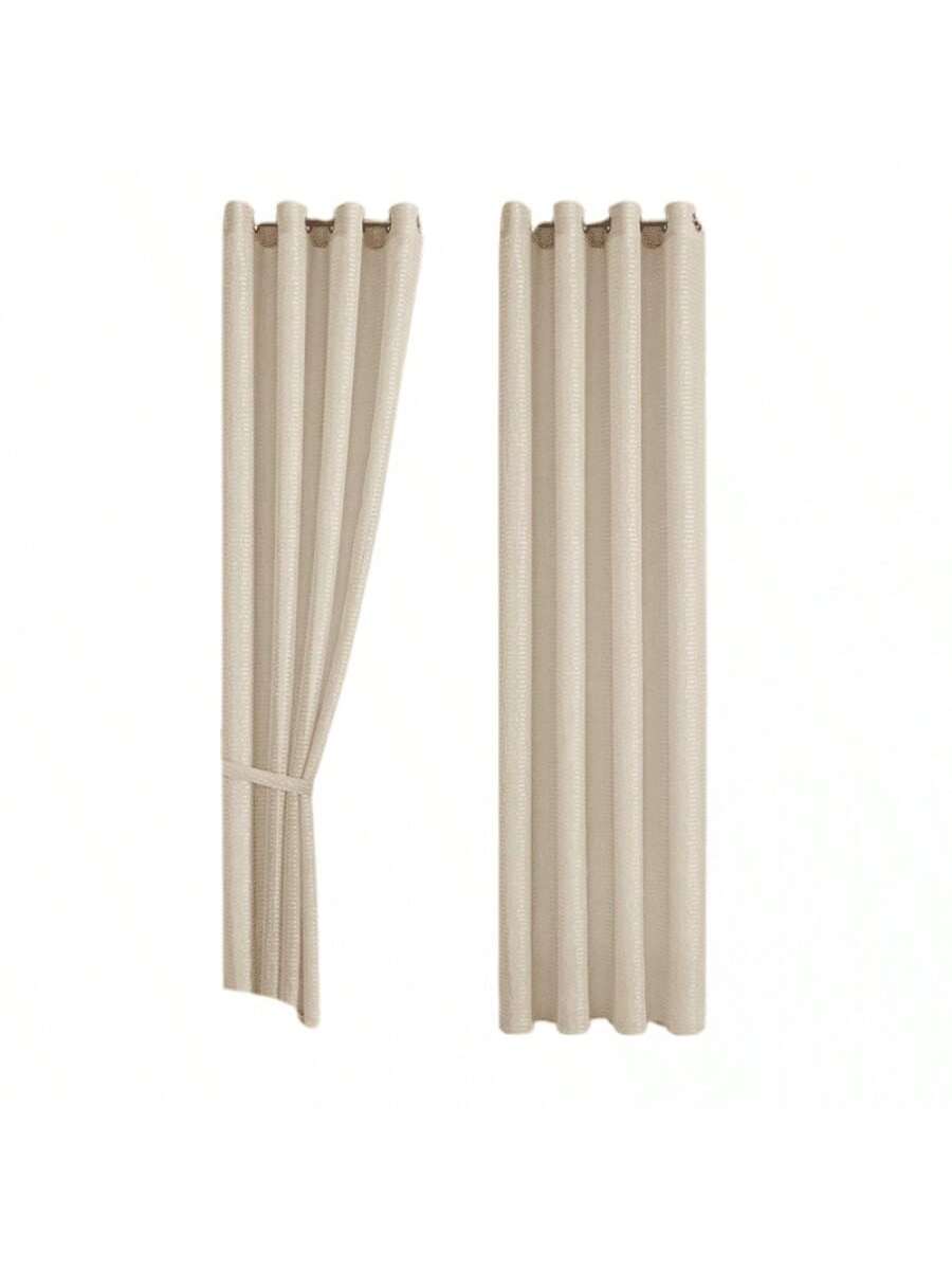 Cortinas transparentes Cafe Claro de alta durabilidad de 140cm*225cm, CORTINA 1 PZ