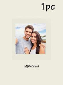 定制熨烫贴纸，个性化T恤熨烫贴纸，定制热转印，可定制照片/文字/Logo/图片的生日礼物，结婚礼物，DTF转印膜，胸前Logo熨烫贴纸，新郎新娘，伴娘伴郎，朋友，家人，必备品，定制热转印印刷，尽显魅力，节日日历，永恒的爱 - 風格A - 查看 12