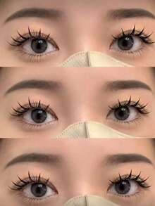 10 Pairs Manga Lashes Natural Look Eyelashes Cat Eye Lashes Cross Thick Mink Lashes Anime False Eyelashes Extension Makeup Tools Party Travel - Criss Cross lashes - View 6