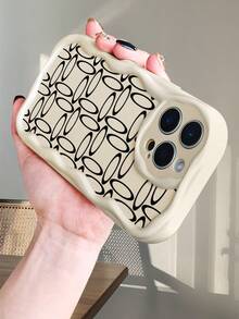 Funda para teléfono con patrón geométrico circular retro, diseño elegante y único, compatible con iPhone 16ProMax/16E/16Pro/16Plus/16/15ProMax/15Pro/15Plus/15/14ProMax/14Pro/14Plus/14/13ProMax/13Pro/13/13Mini/12ProMax/12Pro/12/12Mini/11ProMax/11Pro/11/XSMAX/XR/X/XS - Transparente - Ver 10