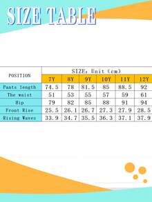 Tween Girls' Cartoon Print Distressed Loose Wide Leg Jeans - Blue - View 9