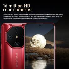 FUFFI Global Unlocked S24 Pro Smartphone 6.56-Inch Smartphone, 4GB+128GB, 16MP+16MP, 4100mAh Battery, Fast Charging Function, Unlocking By Face Recognition, 4G Network, Android Operating System, Suitable For Daily Office And Gift Giving - 紅色 - 查看 6