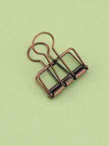 1pc Retro Multi-Color Paper Clip, Suitable For Desktop Document Organization,Back To School,School Supplies - one-size - View 4