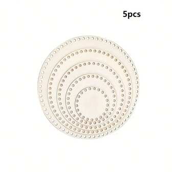 1/5pcs Woven Bag Bottom Wooden Basket Bottom Wooden Crochet Hook Accessories DIY Woven Crochet Hook Bottom Weaving Kit DIY Yarn Basket Crochet Hook Basket Bottom Handbag Wallet Bottom Bag Making Circular