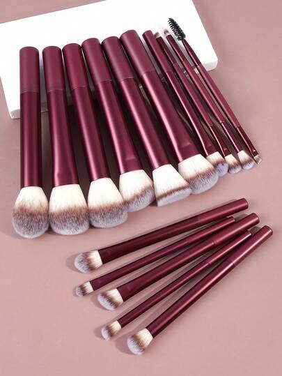 MAANGE Set de brochas de maquillaje profesional de 4 piezas/10 piezas/12 piezas/15 piezas/20 piezas de aluminio, esencial para viajes, incluye brocha para base, brocha para rubor, brocha para corrector, brocha para iluminador, brocha para polvo, brocha para sombra de ojos, brocha para cejas, brocha para pestañas, brocha delineadora, brocha angular, material de fibra suave, portátil, regalo ideal para mujeres y niñas, obsequios