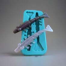 Soft Plastic Bait Mold 6 Inch Shrimp Prawn Plastisol Made In USA - như hình ảnh - Xem 5