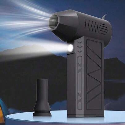 Ventilador pequeño portátil, turbo violento, soplador de polvo, manual, 110000 RPM a alta velocidad, se puede usar para eliminar el polvo, soplar nieve, soplar carbón, barbacoa, encender carbón, uso al aire libre multifuncional, adecuado para computadoras y accesorios, secadores de pelo