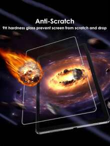 3片装高清防刮钢化玻璃屏幕保护膜，兼容iPad/平板电脑，耐用易清洁，兼容小米/红米平板电脑，安装简便，玻璃膜友好，兼容华为/荣耀平板电脑，加厚加硬平板电脑屏幕保护膜，适用于微软平板电脑，高清显示，日常防刮，疏油疏水，屏幕保护必备，平板电脑屏幕保护膜，平板电脑配件，防水防震防摔防刮。 - 無色 - 查看 5
