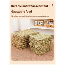 Pet Mats, Hand-Woven, Rabbit, Guinea Pig, Hamster, And Baby Bob Feet Mats, Rabbit Nests, Pet Supplies, All-Season Small Pet Mats. - Multicolor - View 6