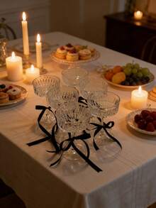 10 Stücke/20 Stücke schwarze Schleifen Dekorationen, geeignet für Feiertags-Dekoration, Hochzeitsdekoration, Valentinstag, Muttertag, Abschluss, Geschenke und Süßigkeiten-Verpackung - Schwarz - Übersicht 3