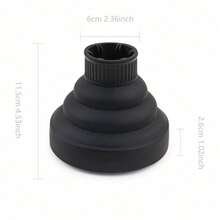 1pc Foldable Silicone Hair Dryer Diffuser Cover, Silicone Hair Dryer Cover, Hair Dryer Retractable Mouth Dry Styling Curly Hair Styling Tools, Curly Hair Styling Waterproof Retractable Styling Hair Dryer Cover, Folding Wind Cover Blow Dry And Curl With Universal Hair Dryer Cap, Hair Styling Tools - Multicolor - View 11