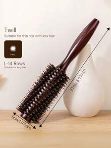 Premium Wooden Handle Hair Brush - Features Anti-Static, Smooth, Volumizing, Suitable For All Hair Types, With Ergonomic And Durable Design - Multicolor - View 16