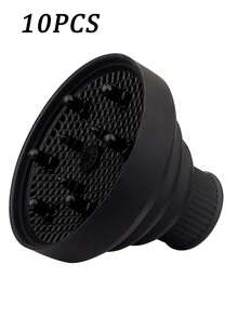 1/2 件装硅胶美发工具黑色粉色通用吹风机扩散器罩，可调节温度，耐高温，适用于大多数吹风机，可折叠便携设计，是居家、沙龙和旅行护发的理想之选，也是返校季和旅行度假的必备美发配件。这款美发工具包含梳子、吹风机、发刷等，适用于理发、美发设备、理发店等场所。 - 彩色 - 查看 29