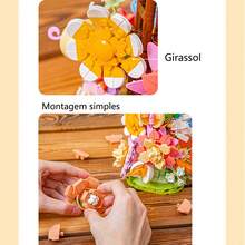 Christmas Gift Set: Super Cute Preserved Flowers, Mini Building Blocks, Unique Decoration, Creative Gift - Multicolor 3 - View 6