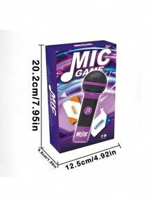 音乐麦克风游戏是一款互动派对游戏套装，包含麦克风、提示卡、音乐符号筹码以及趣味十足的成人歌唱挑战。这款游戏支持多人游戏，适合14岁及以上玩家，是家庭游戏之夜、生日派对和团体娱乐的理想之选。它能够培养音乐意识和社交技能，是送给音乐爱好者的完美礼物。 - 彩色 - 查看 10