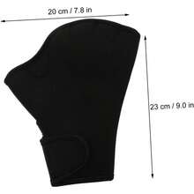 Guantes De Surf y Buceo para Hombre Nailon Suave Accesorios De Natacin De Guantes Deportivos Acuticos - Negro - Ver 3