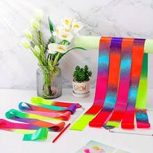 Gradient Rainbow Dance Ribbons - Suitable For Gymnastics, Birthday Parties, And Wedding Decorations - Multicolor - View 4