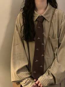 1 Stück unisex handgefertigte vintage Maillard-Farbkrawatte, geeignet für Lässig, Straße, Alltag, Party, Geschenk