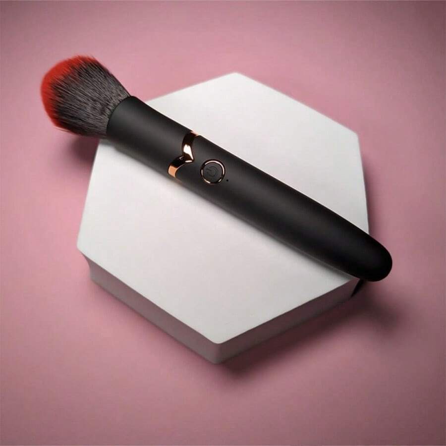 New Electric Makeup Brush, 10-In-1 Multifunction Vibrating Makeup Brush, Suitable As A Gift For Girlfriend, Grandmother, Mother, Or Wife - màu đen - Xem 1