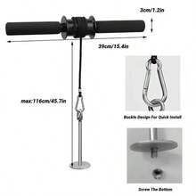腕部前臂肌肉力量训练器滚筒，带握把，家用举重健身器材 - 彩色 - 查看 7