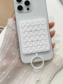 1个全新30吸盘圆形硅胶吸盘，简约吸盘贴纸，防滑手机壳便携可移动手机支架，时尚小众设计，兼容、安卓手机，生日礼物，送给家人、朋友的礼物，浴室手机支架，手机配件粘性支架 - 彩色 - 查看 8