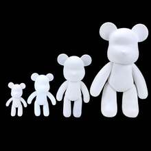 1个白色熊素坯，可用于DIY绘画、流体绘画、熊工艺材料套装 - 彩色 - 查看 3