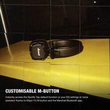 Tai nghe Bluetooth không dây Major V, sở hữu chất âm đặc trưng của Marshall, thời lượng pin 100 giờ, cấu trúc bền bỉ, thiết kế gập gọn, hỗ trợ sạc không dây, nhẹ và di động, phù hợp cho du lịch, tập thể dục, chơi game và nghe nhạc. - màu đen - Xem 5