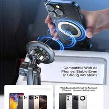 2026 New Car 2-1 Magnetic Mobile Phone Holder Cup Holder |360°Rotation| Magnetic Mobile Phone Holder Vertical Horizontal Rotation Universal Drink Holder For 2.5-4" Cup Holders - Compatible All Phones Compatible With IPhone, Android Phone, Gift For Birthday, Family, Friends Gifts Birthday Driving Car Accessories Car Phone Holder Strong Load-Bearing - Multicolor - View 6