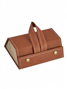 Foldable Portable Glasses Storage Box With 3/4/5/6 Slots – Stylish Hexagonal Design, Travel-Friendly Eyewear Organizer In Black & Brown, Durable Plastic Material For Fashion Glasses And Eyeglasses, Eyeglass Case, Other (Accessory Organizers) - Multicolor - View 7