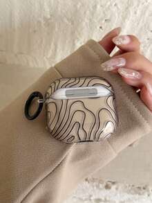 Minimalist Black Line Pattern 4/ Pro 3 Case, Protective Cover For Apple Pro 2/ 3 Wireless Bluetooth Earphones, Anti-Drop, Transparent - Multicolor - View 6