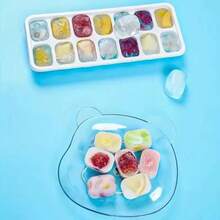 14-Cavity Silicone Ice Cube & Ice Pop Mold, DIY Homemade Fruit Ice Maker - Multicolor - View 4