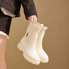 Women Rain Footwear - Beige - View 5