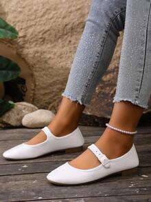 2024 Autumn New French Style Flat Loafers, Fashionable Low Vamp Women Shoes,Ballet Flats