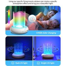 Rechargeable Mosquito Killer Lamp, 360° UV Light Mosquito Trap, Hanging Glue Mosquito Killer Lamp - Multicolor - View 4