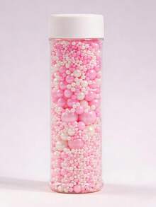 120克/4.2盎司，情人节蛋糕装饰糖屑混合装，可食用甜点装饰，心形、玫瑰形纸杯蛋糕、巧克力、马卡龙、甜甜圈，情人节主题派对装饰