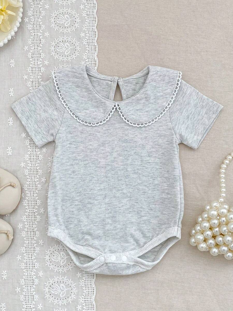 Body blanco para bebé niña, body versátil de verano nuevo