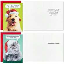 Hallmark Shoebox - Tarjetas de Navidad divertidas en caja (24 tarjetas y 24 sobres) para perros, gatos, llamas, renos(default) - Multicolor - Ver 4