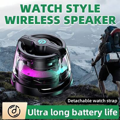 新款迷你磁吸蓝牙音箱，带手机支架，便携式无线蓝牙音箱，低音强劲，适合办公、游戏、健身、旅行、散步等场合，二合一磁吸手机支架和蓝牙音箱，兼容、安卓手机及任何金属材质——设计紧凑多功能，配备RGB灯光和强磁力，适合摄影、毕业礼物、节日礼物、情人节礼物等。