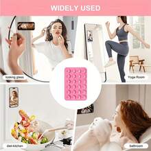 5pcs Silicone Suction Cup Set, Multi-Function Phone & Tablet Holder, Universal Compatibility, Easy Release, Reusable Sticky Stand - Multicolor - View 6