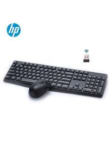 HP CS10 Upgraded Wireless Keyboard And Mouse Combo, Long Battery Life, Silent Keys, Automatic Sleep Mode, Plug And Play For Desktop And Laptop Computers, Black - Black - View 2