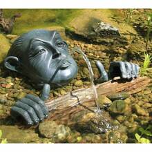 Aquascape 78315 - Cabeza y Manos de la Fuente de Spitter, Whimsical Deocorative Pond Feature Accent - 1 - Ver 5
