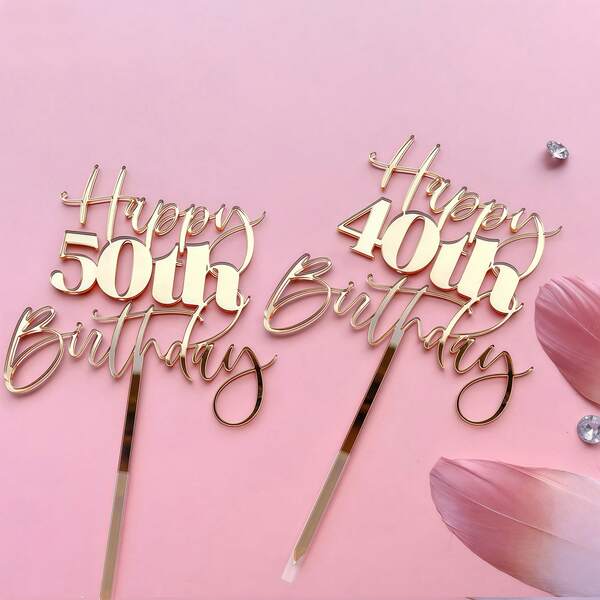 3件/6件装亚克力博士帽毕业派对蛋糕装饰摆件，祝贺学生毕业，毕业派对蛋糕装饰