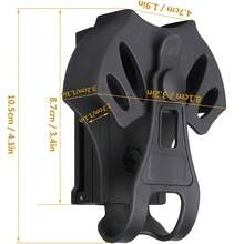 Universal Quick Release Handcuff Cover Tactical Cuff Pouch, Waist Hanging Pouch, Compatible With Tactical Cuff Boards - Black - View 2