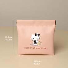 1pc Automatic Closure Portable Data Cable Organizer Bag, Suitable For Earphones, Chargers, Power Banks, Cosmetics Samples, Mini Pouch - Multicolor - View 3