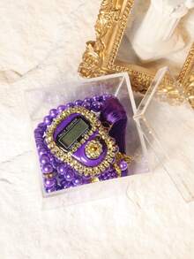 1pc Rosary Counter Set - High-End Packaged Counting Ring, Bracelet With Counter, Counter, Electronic Manual Button Counter, Compact Portable Ring Counter, Thumb Press Counter - Multicolor - View 13