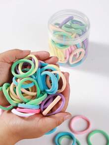 50/100/200pcs Pack Women's Multi-Color Fashion Simple High Elastic Thick Headbands, Super Stretchy Non-Slip Seamless Edge, Durable, Secure Fit, Suitable For Women And Teens, Can Be Used For Ponytails, Sewing, Crafts, Daily & Occasions - Large Capacity Headbands, Essential For Salon, Home And Party, Hair Ties, Rubber Bands, Hair Ropes, Elastic Hair Bands