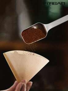 FIYIBAN 40pcs/100pcs Coffee Filter, V-Shaped Coffee Filter Paper, Unbleached Natural Paper Filter, Disposable Coffee Tea Filters For Pour Over And Drip Coffee Maker