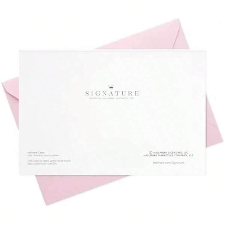 Hallmark - Tarjeta de Firma tarjeta de felicitación de día de la Madre (Little Recordatorio), Little Reminder(Flores de papel cortadas) - Multicolor - Añade 8