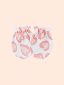 3Pairs Newborn Scratch Mittens (0-6 Months) -Soft Stay-On Baby Gloves, Cute Patterned Infant Hand Protection, No-Scratch Face & Sleep Mitts For Boys & Girls - 3pairs - View 10