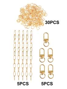Kit de fabrication de porte-clés pour la Saint-Valentin, comprend des pendentifs, un fermoir de porte-clés, une chaîne d'extension, des anneaux à ressort et des pinces à bijoux. Kit créatif de fabrication de breloques de sac et d'artisanat de bijoux, idéal pour les cadeaux de la Saint-Valentin - Kit de fabrication de porte-clés DIY - Voir 16